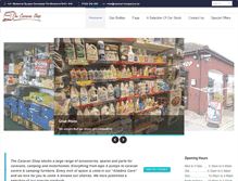 Tablet Screenshot of caravan-shop-dorset.co.uk